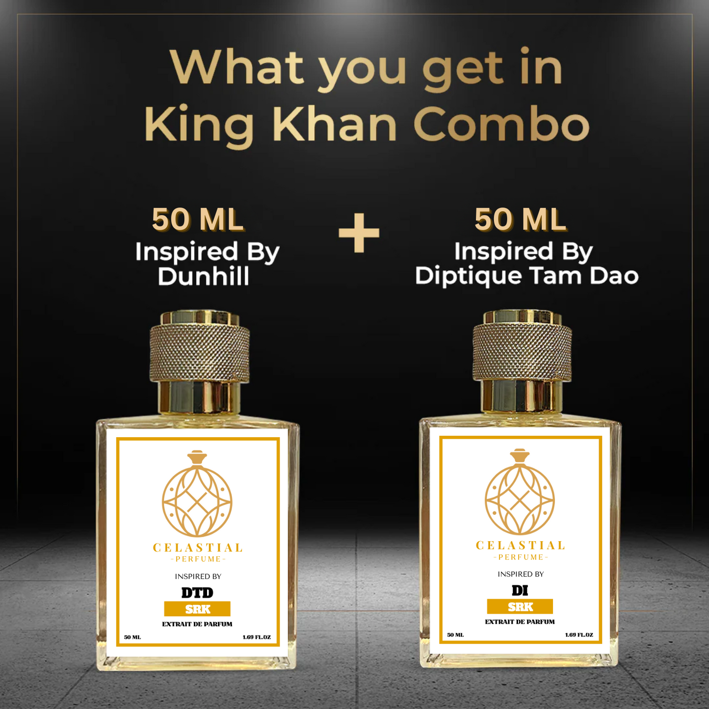 King Khan Perfume ( Inspired By DIPTQÛE TAMD@O & DUNHÎLL ICØN) Pack Of Two Perfumes